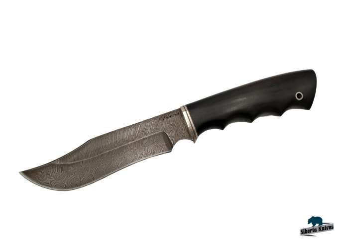 Lovecký nůž z damascenské oceli Dundee
