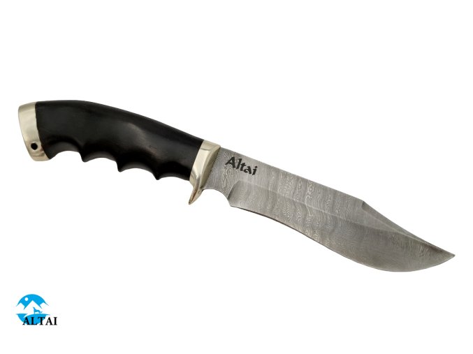 Lovecký nůž z damaškové oceli Duch