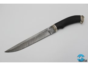 Lovecký nůž z damaškové oceli Petr I