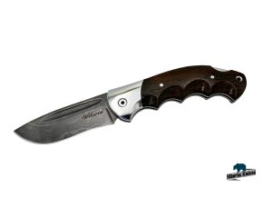 Zavírací nůž z damaškové oceli Havran