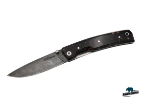 Zavírací ručně kovaný nůž z damašku Night sky