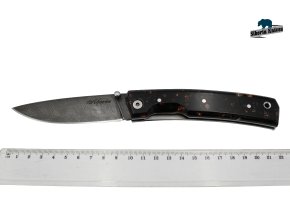 Zavírací ručně kovaný nůž z damašku Night sky