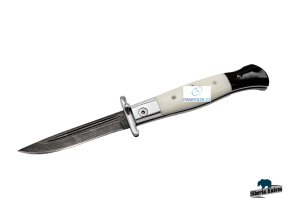 Zavírací ručně kovaná damašková dýka NR - 40