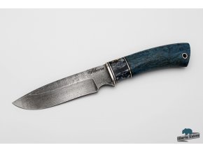 Damaškový lovecký nůž s mamutovinou - Mamut V