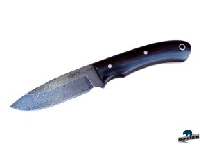 Lovecký nůž z damascenské oceli Fulltang 1