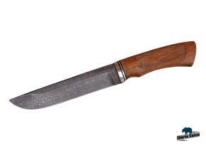 Lovecký nůž z damascénské oceli Dikobraz