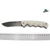 Zavírací ručně kovaný nůž z damašku Arctic