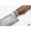 Damaškový nůž s názvem Pčak - karelská bříza
