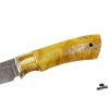 Damaškový lovecký nůž s mamutovinou - Mamut X2 Yellow