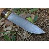 Lovecký nůž z damaškové oceli Tajga - karelská bříza
