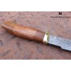 Nůž z damascénské oceli Lovec - mahagon