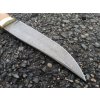 Nůž z damaškové oceli Liška - mahagon, bříza