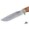 Ručně kovaný lovecký nůž z damaškové oceli Tesák