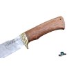 Ručně kovaný lovecký nůž z damaškové oceli Tesák