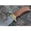 Ručně kovaný lovecký nůž z damaškové oceli Tesák