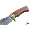Ručně kovaný lovecký nůž z damaškové oceli Tesák