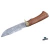 Ručně kovaný lovecký nůž z damaškové oceli Tesák