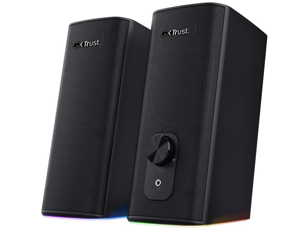Reproduktory Trust GXT 612 Cetic RGB-Illuminated 2.0 Speaker Set, Bluetooth - černé