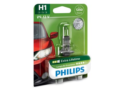 Autožárovka Philips LongLife EcoVision H1, 1ks