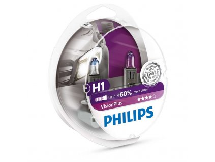 Autožárovka Philips VisionPlus H1, 2ks