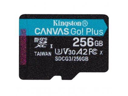 Paměťová karta Kingston Canvas Go! Plus MicroSDXC 256GB UHS-I U3 (170R/90W)