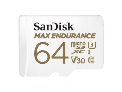 Paměťová karta Sandisk MAX ENDURANCE microSDXC 64 GB + adaptér