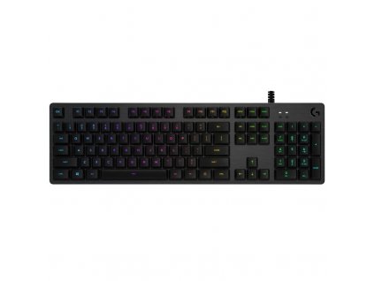 Klávesnice Logitech Gaming G512, RGB, GX Red (lineární), US - černá