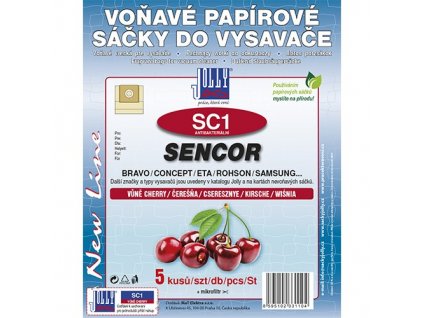 Sáčky do vysavače SC 1 Sencor (5 ks) - cherry