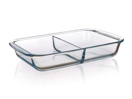 Skleněná zapékací mísa dělená Banquet Caseo 1,6 l