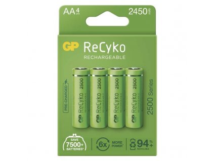 Nabíjecí baterie GP ReCyko 2450 mAh AA (HR6), 4 ks
