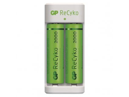 Nabíječka GP Eco E211 + 2× AA ReCyko 2000