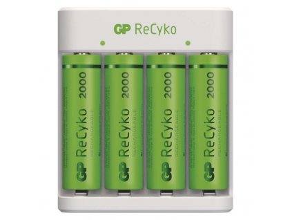 Nabíječka GP Eco E411 + 4× AA ReCyko 2000