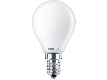 Žárovka LED Philips klasik, 4,3W, E14, teplá bílá