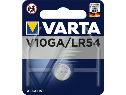 Baterie alkalická Varta V10GA/LR54/LR1130, blistr 1ks