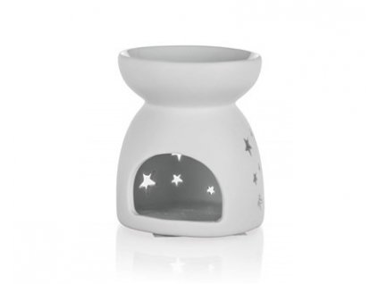 Porcelánová aroma lampa Home Decor STAR 8 x 9 cm