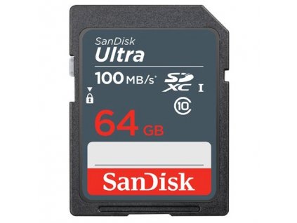 Paměťová karta Sandisk SDXC Ultra 64GB UHS-I U1 (100R/20W)