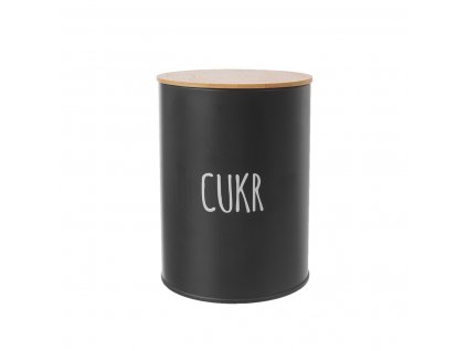 Dóza Cukr BLACK 1,3l černá