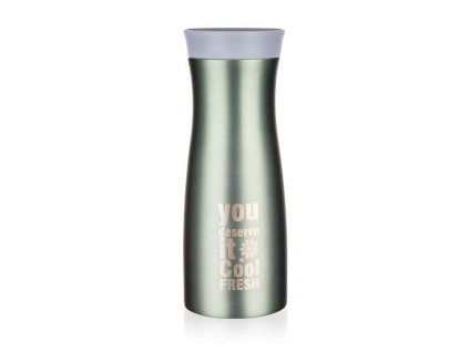 BANQUET Hrnek cestovní METALLIC 380 ml, zelený