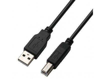 Kabel GoGEN USB A/USB B, 5m - černý