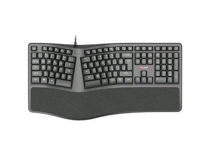 Klávesnice C-Tech Ergo KB-113E, CZ/SK Layout - černá