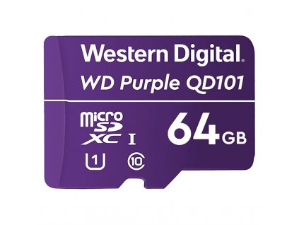 Paměťová karta Western Digital Purple microSDXC 64GB UHS-I U1
