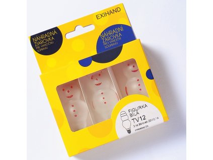 Blistr 3 žárovky Sněhulák bílý 20V/0,1A