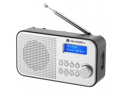 Radiopřijímač DAB+ GoGEN DAB 300 N, stříbrný