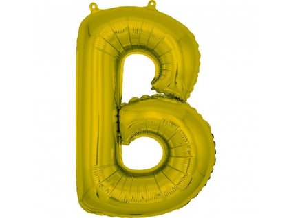 BANQUET Balónek nafukovací foliový písmeno B, MY PARTY, výška 30 cm