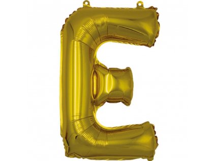BANQUET Balónek nafukovací foliový písmeno E, MY PARTY, výška 30 cm