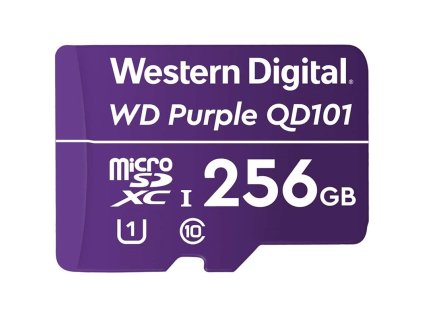 Paměťová karta Western Digital Purple microSDXC 256GB UHS-I U1