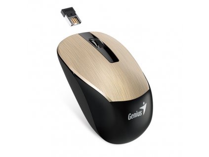 Myš Genius NX-7015 / optická / 3 tlačítka / 1600dpi - zlatá
