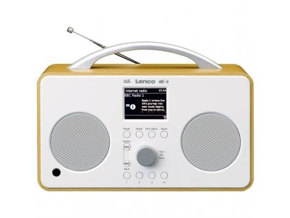 Internetové rádio s DAB+ Lenco PIR-645WH, bílé/dřevo
