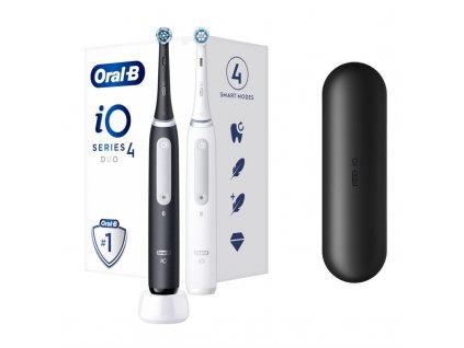 Zubní kartáček Oral-B iO Series 4 Matt Black + Quite White DUO Pack