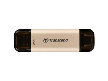 Flash USB Transcend JetFlash 930C 256GB USB 3.2USB-C - zlatý